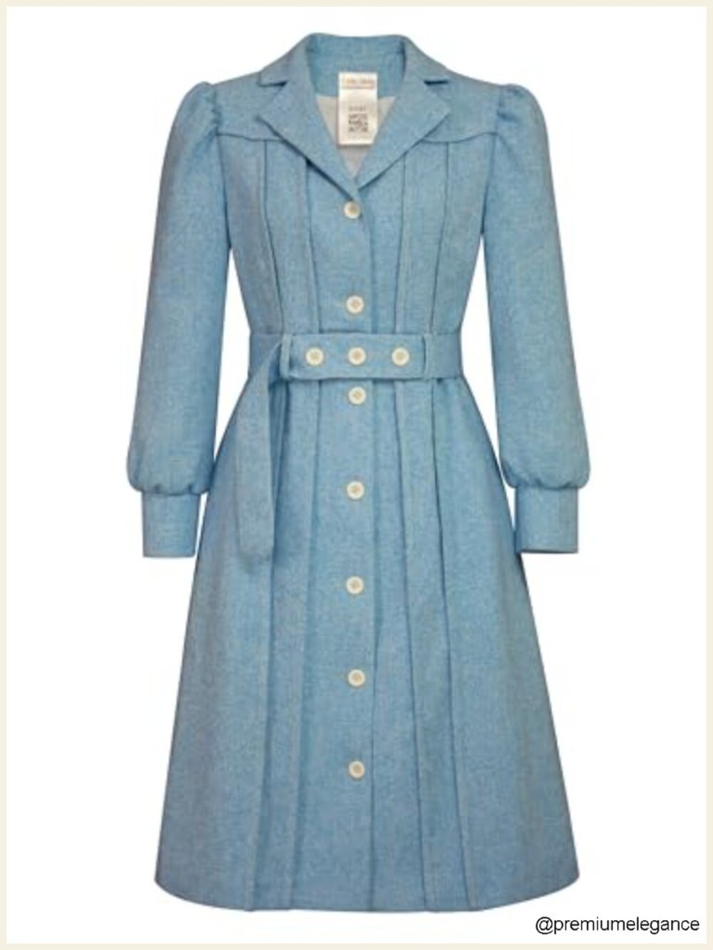 Women's Boucle Dress Coat with Notch Collar, Button Front, Knee-Length, Plus - Picture 1 of 4